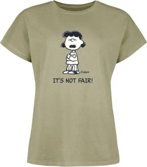 Peanuts T-Shirt - Lucy van Pelt - It´s Not Fair! - S bis 3XL - für Damen - Größe 3XL - grün  - EMP exklusives Merchandise!