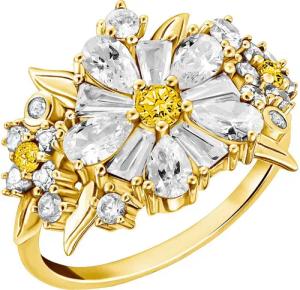 THOMAS SABO Fingerring Lovely Daisy Bouquet-Cocktail-Ring,