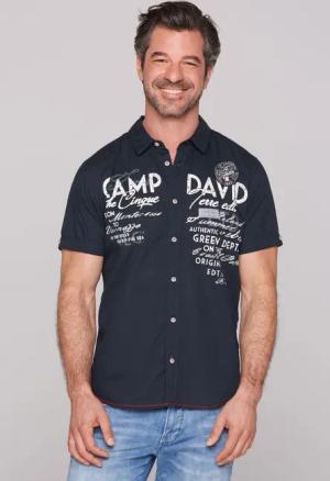 CAMP DAVID Kurzarmhemd mit Kentkragen