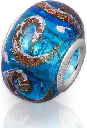 Unique Bead Unique Bead aus Glas mit 925 Silber Fassung BG0221
