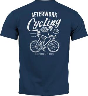 Neverless Print-Shirt Herren T-Shirt Backprint Fahrrad