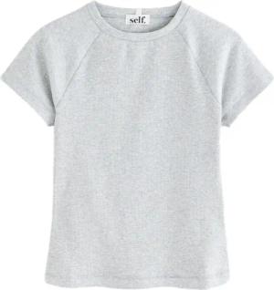 self T-Shirt Self. Enges, geripptes T-Shirt