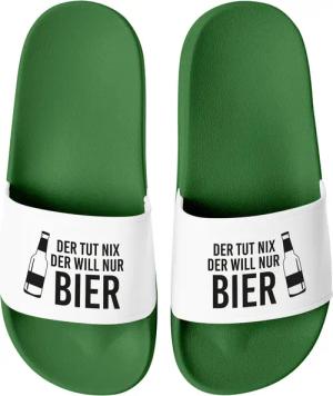 MoonWorks Badeschlappen Spruch Lustig Der tut