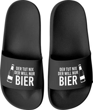 MoonWorks Badeschlappen Spruch Lustig Der tut