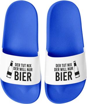 MoonWorks Badeschlappen Spruch Lustig Der tut