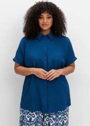 Sheego Klassische Bluse Hemdbluse