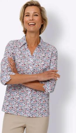 Sieh an! Klassische Bluse Druckbluse