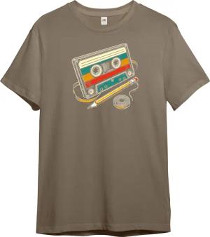 PAULGOS Print-Shirt Herren T-Shirt "Retro Kassette"