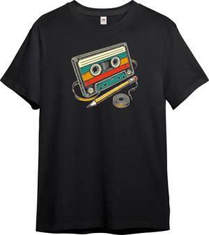 PAULGOS Print-Shirt Herren T-Shirt "Retro Kassette"