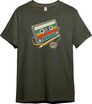 PAULGOS Print-Shirt Herren T-Shirt "Retro Kassette"
