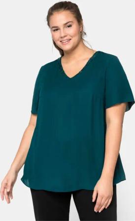Sheego Klassische Bluse Tunika