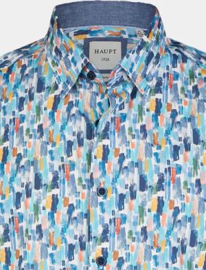 Haupt Kurzarmhemd Haupt Popelin Modern Fit