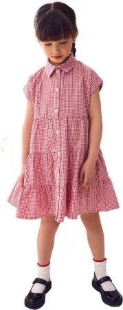 Next Hemdblusenkleid Gestuftes Kleid mit Vichykaros