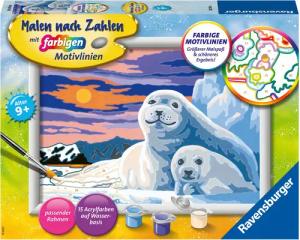 Ravensburger Malen nach Zahlen Niedliche Robben,
