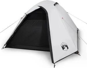 vidaXL Kuppelzelt Kuppel-Campingzelt 2 Personen Weiß