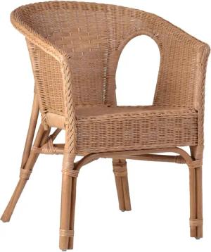 MiaMöbel Rattanstuhl Rattan, aus Rattangeflecht Honig