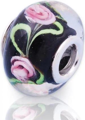 Unique Bead Exklusiver Unique Bead - Glas mit 925 Silber Fassung BG0052