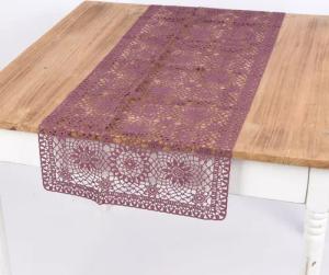 Tischläufer Tischläufer Häkelspitze Amira cassis 40x150cm