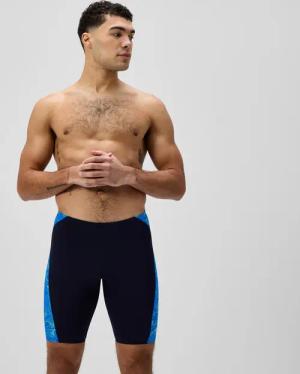 Herren Hyperboom Panel Schwimmhose Marineblau/Blau