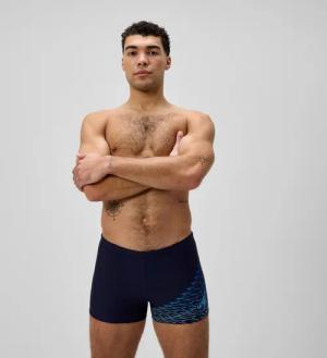 Herren Medley Aquashorts mit Logo Marineblau/Blau