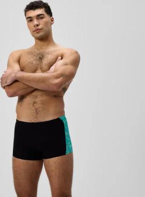 Herren Hyperboom Panel Aquashorts Schwarz/Türkis