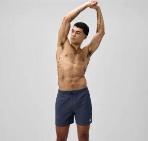 Herren Essential Solid Badeshorts 40 cm Grau
