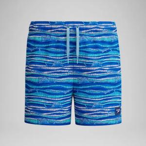 Jungen Badeshorts 33 cm mit Print Blau
