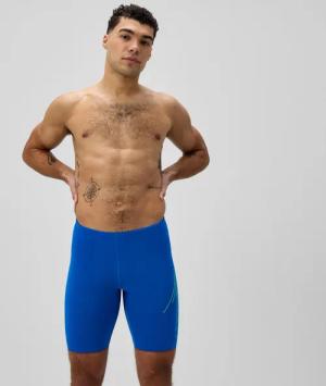 Herren Hyperboom Placement Schwimmhose Blau/Grün