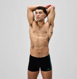Herren Endurance+ MAX Tech Panel Aquashorts Schwarz/Türkis