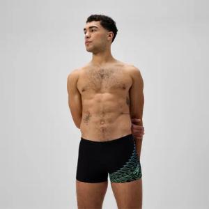 Herren Medley Aquashorts mit Logo Schwarz/Grün