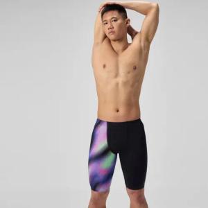 Herren Club Training Schwimmhose mit Print Schwarz/Violett