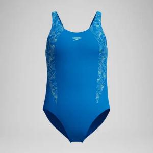 Mädchen Hyperboom Splice Muscleback Badeanzug Blau