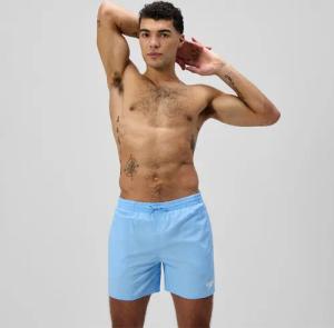 Herren Essential Solid Badeshorts 40 cm Blau