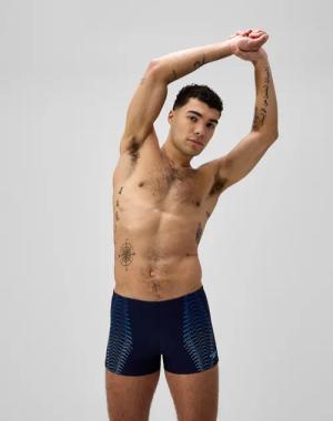 Herren Duo Aquashorts mit Logo Marineblau/Blau