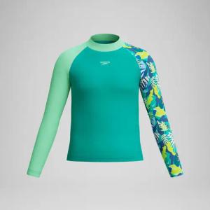 Jungen Langarm-Rashguard Türkis