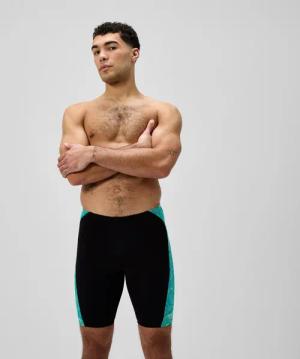 Herren Hyperboom Panel Schwimmhose Schwarz/Türkis