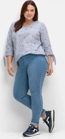 Sheego Jeansleggings, (1 tlg.)