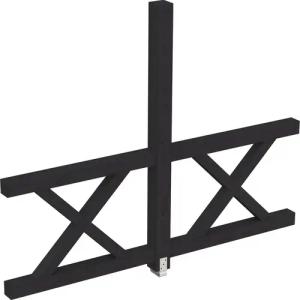 Skanholz Carport-Seitenwand "Andreaskreuz", freistehehend