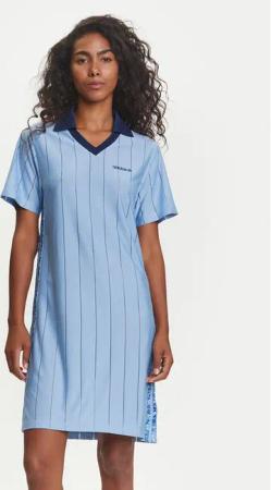 adidas Kleid für den Alltag Liberty London Tonal Football JC5313 Blau Regular Fit