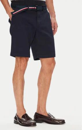 Tommy Hilfiger Stoffshorts Brooklyn MW0MW39706 Dunkelblau Regular Fit