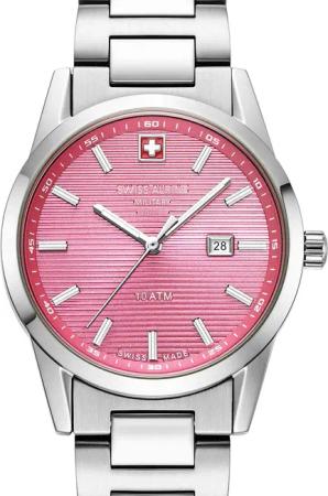 Swiss Alpine Military 7767.1136 Damenuhr Argos silber pink 34mm 10ATM