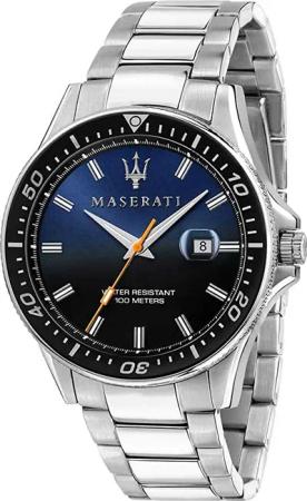 Maserati R8853140001 Sfida Herrenuhr 44mm 10ATM