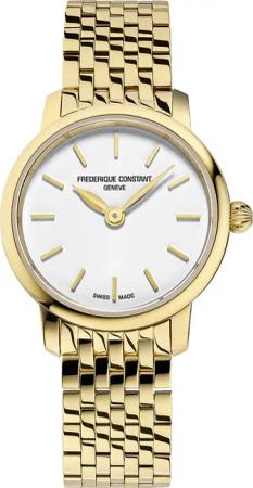 Frederique Constant FC-200S5B Damenuhr Classics slimline ladies mini gold 25mm 3ATM