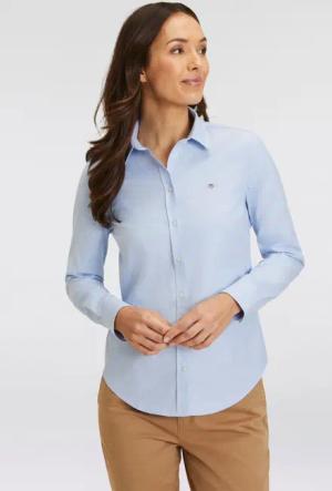 Gant Langarmbluse New Slim Stretch Oxford