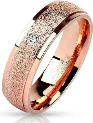 BUNGSA Fingerring Ring sandoptik Rosegold aus