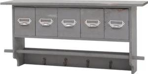 MCW Garderobe MCW-C49-G, 4 Haken, 5
