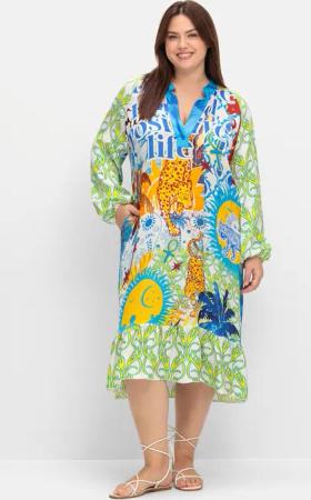 Druckkleid "Midikleid"