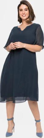 Sheego Chiffonkleid "Chiffonkleid"