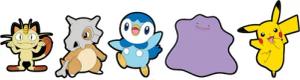Crocs Schuhanstecker "Jibbitz™ Pokemon Variety", (Set, 5 tlg., Kein Spielzeug. Nicht für Kinder unter 3 Jahren geeignet), Charm, Anstecker für Crocs Schuhe