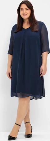 Sheego Chiffonkleid "Cocktailkleid"
